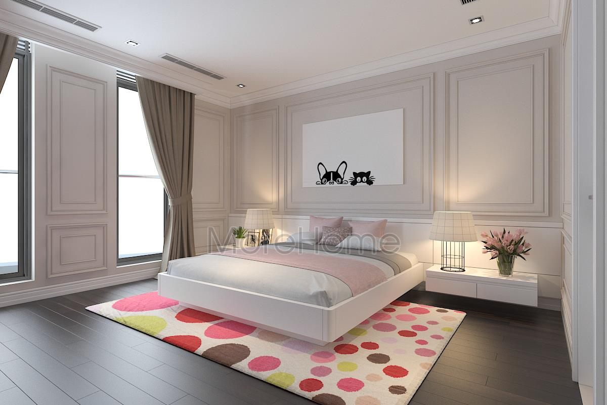 Thiết kế nội thất sang trọng chung cư TSQ, Mỗ Lao, Hà Đông